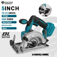 5/7-inch Cordless Circular Saw 5000rpm Brushless Woodworking Saw 45degree Cut Adjustment Circular Saw For Makita 18V Battery Pin