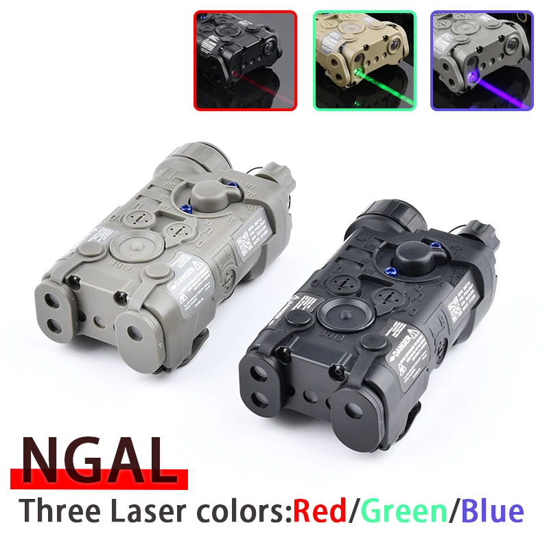 Tactical Airsoft NGAL versione semplice punto rosso verde blu indicatore luce LED bianca adatta a 20mm Rail caccia arma pistola