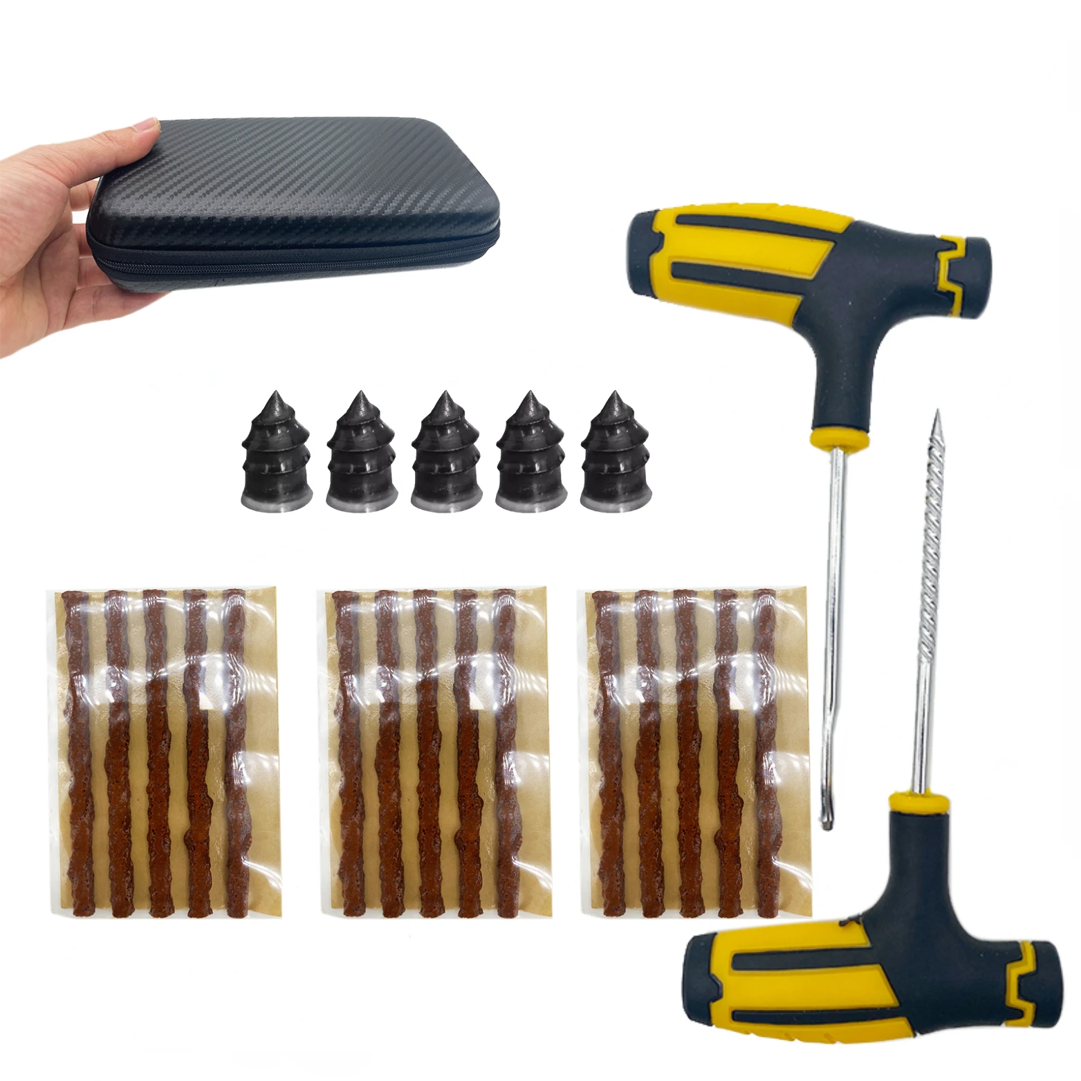 ZFOUEK Autoband Reparatieset Lekplug Gereedschap Bandenpunctie Noodsituatie voor Universele Bandstrips Roeren Lijm Reparatie Tool