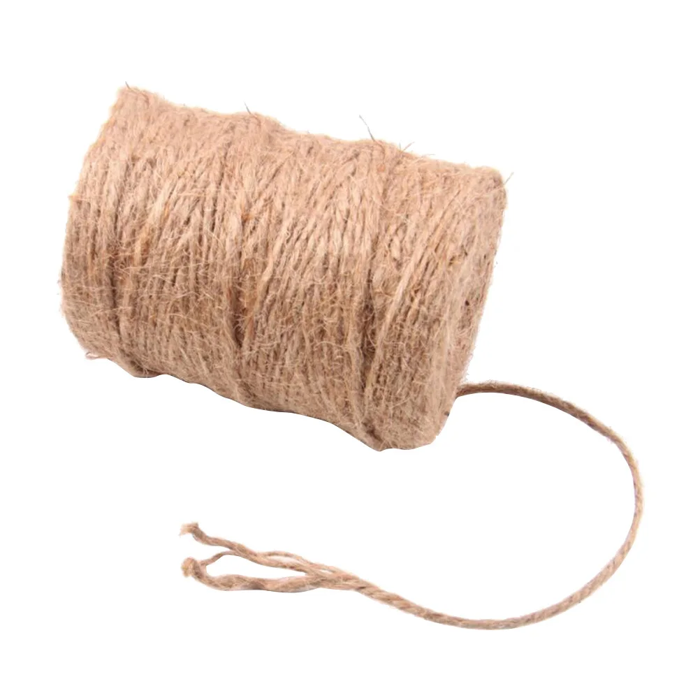 

1 Roll Jute Twine 4mm Durable 3-Strand Rope Perfect for DIY Crafts Packaging Gift Wrapping Decorative Rope Jute Twine