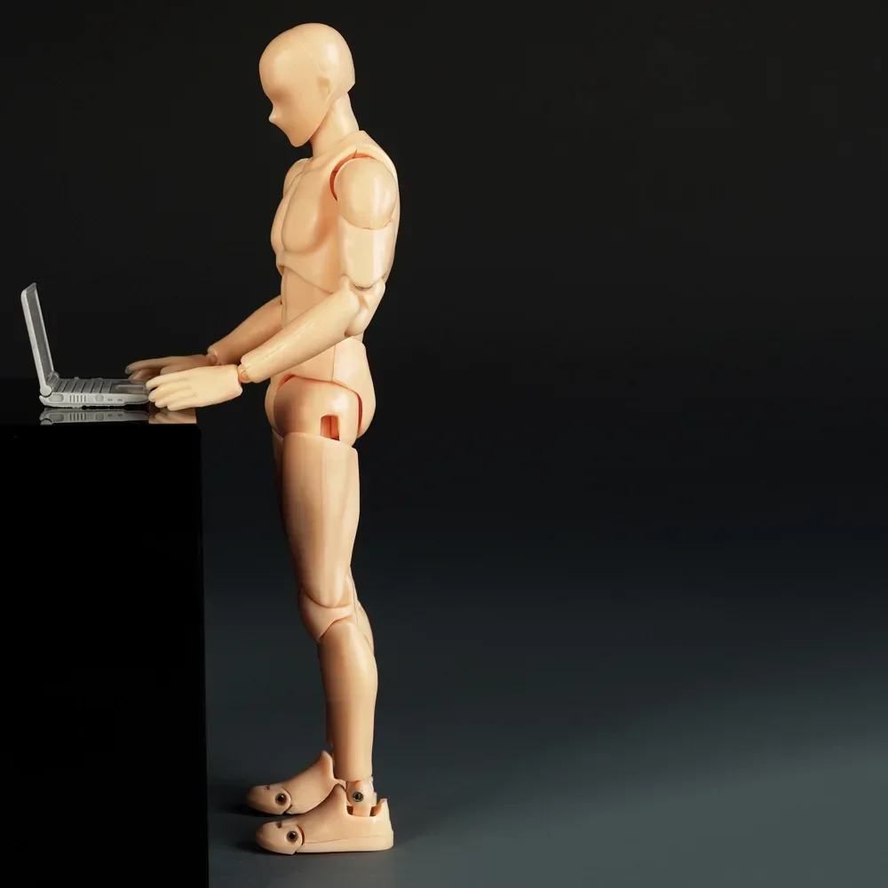 Skizze Zeichnen Männlicher Weiblicher Beweglicher Körper Kun Body Chan Gelenkschmerzen Anime Figur SHF Actionfigur Spielzeugmodell Zeichenpuppe – Detail 12