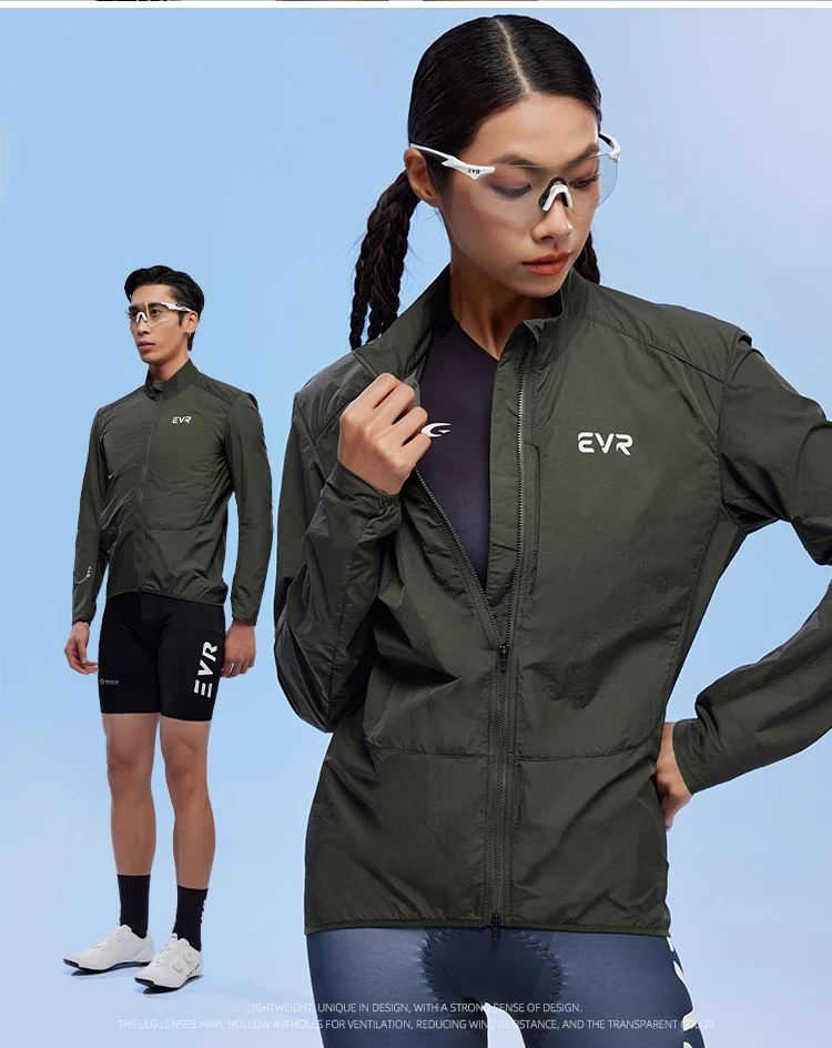 EVR Radsport-Windbreaker Frühling und Herbst Herren Rennrad Dünne Jacke Winddicht Wasserdicht Atmungsaktiv Outdoor MTB Fahrradjacke – Detail 13