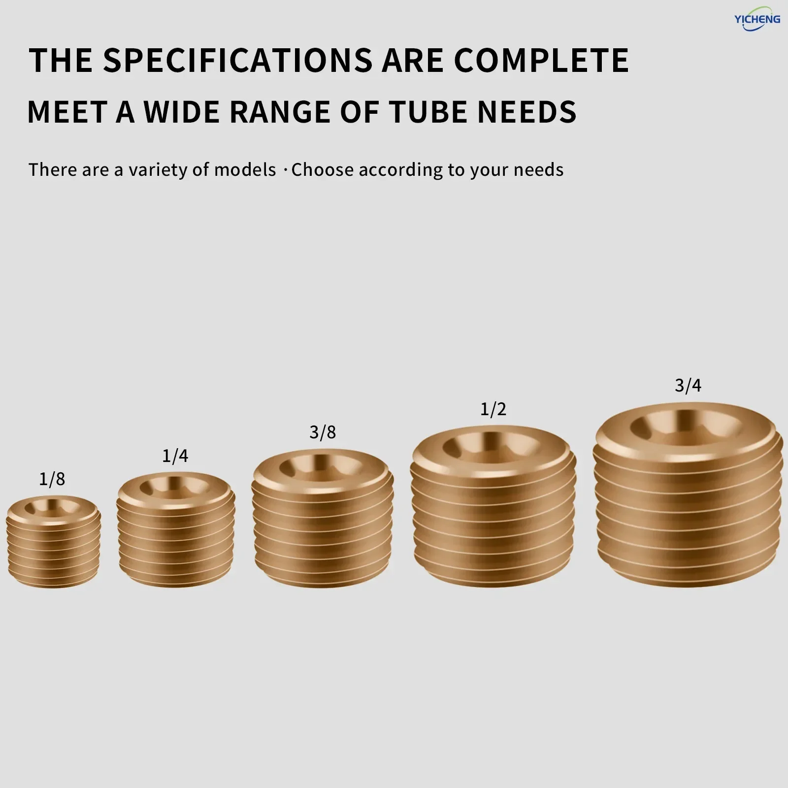 10 قطعة تركيب الأنابيب النحاسية ، سدادة غرق العداد السداسي ، أنبوب ذكر 3/8 بوصة #1
