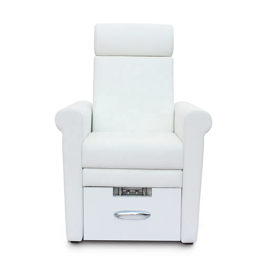 ราคาถูกราคาโมเดิร์นสีขาวความงามเล็บเฟอร์นิเจอร์ Salon ไม่มีท่อประปาแบบพกพาโซฟาสปาเท้าเล็บเท้าเก้าอี้สําหรับขาย