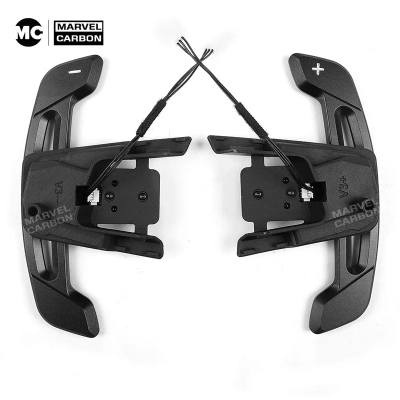 Quick Release MK7 MK7.5 Steering Wheel Shift Magnetic Carbon Fiber Paddle Shifter Extensions - view 5