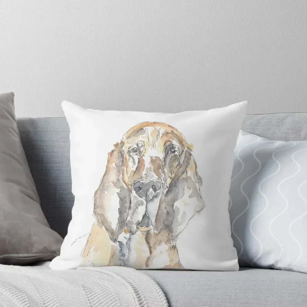 

Bloodhound dog portrait Throw Pillow Luxury Cushion Cover Decorative Cushion Cover Decorative pillowcase Cushions Cover pillow