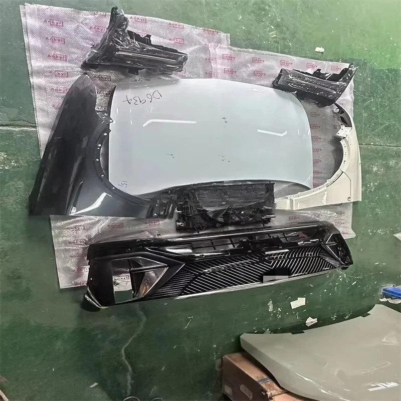 Front Parts Kits Hood Front Bumper Headlight LH  FR Fender Cooler with Fan for C-adillac Ly-riq