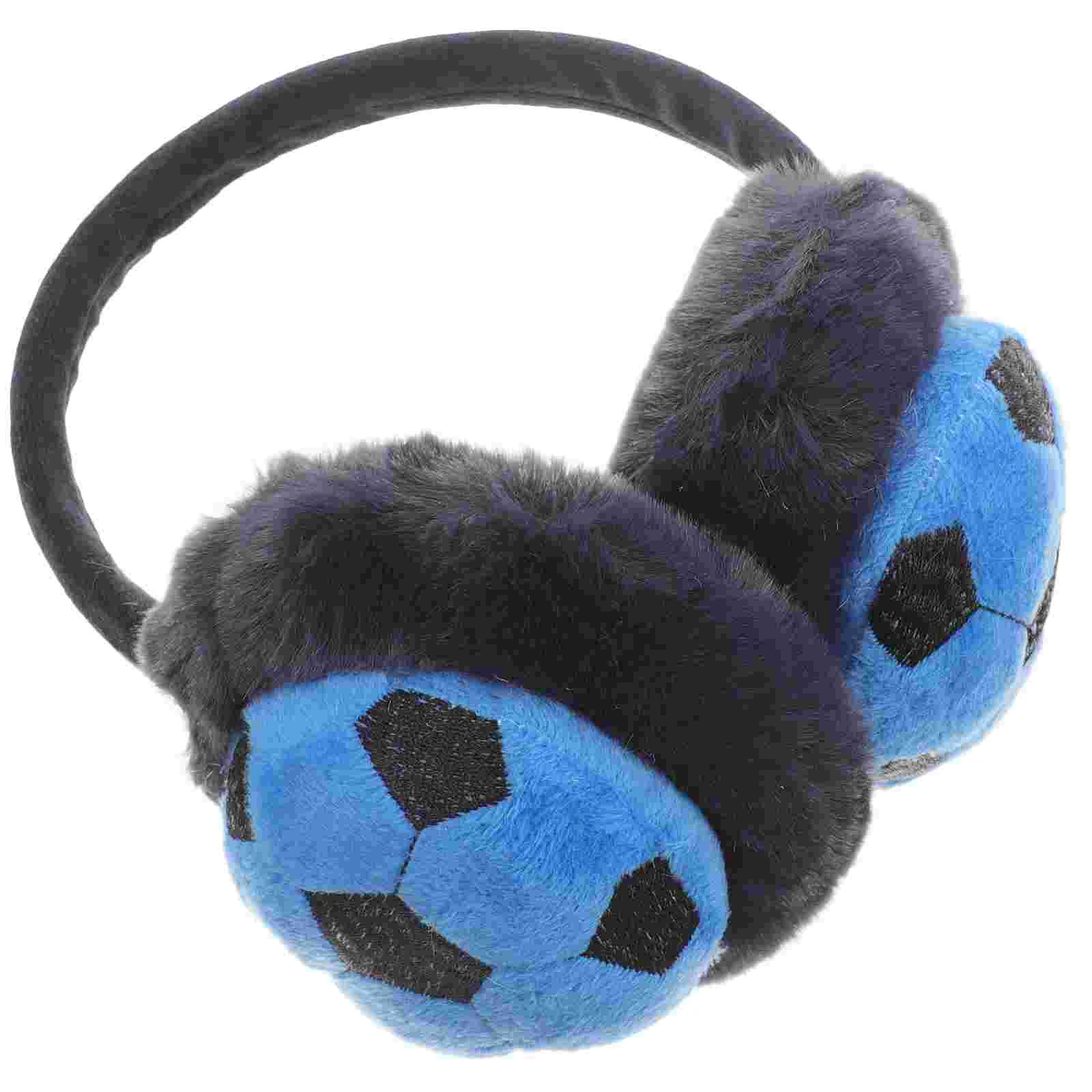 Children's Adorable Plush Earmuff Football Style Kids Thermal Ear Warmer Cold Proof Outdoor Skiing Hiking Camping