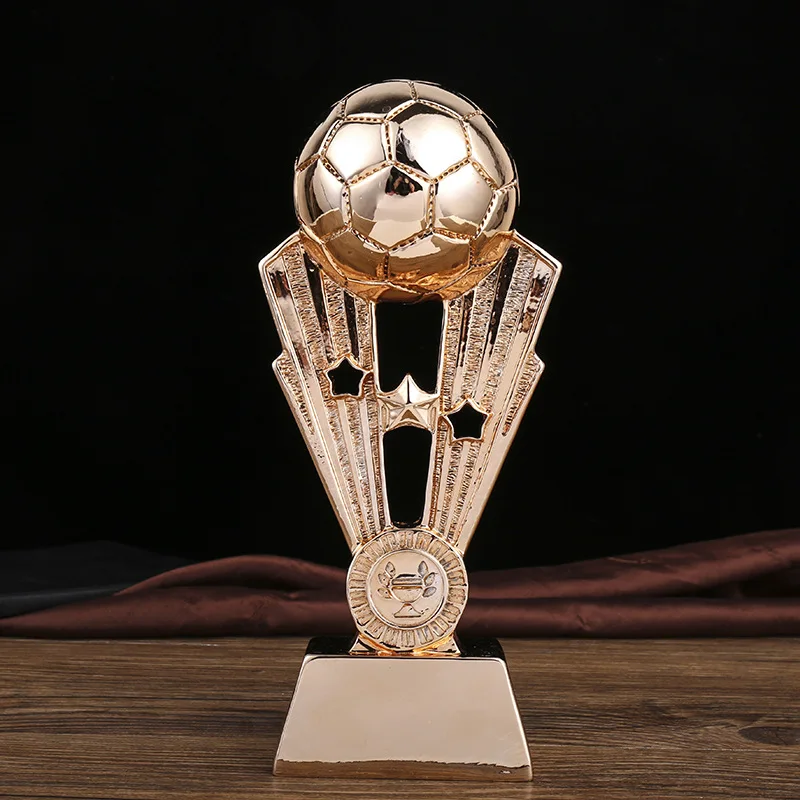 Football team competition resin trophy Electroplating Champions Cup