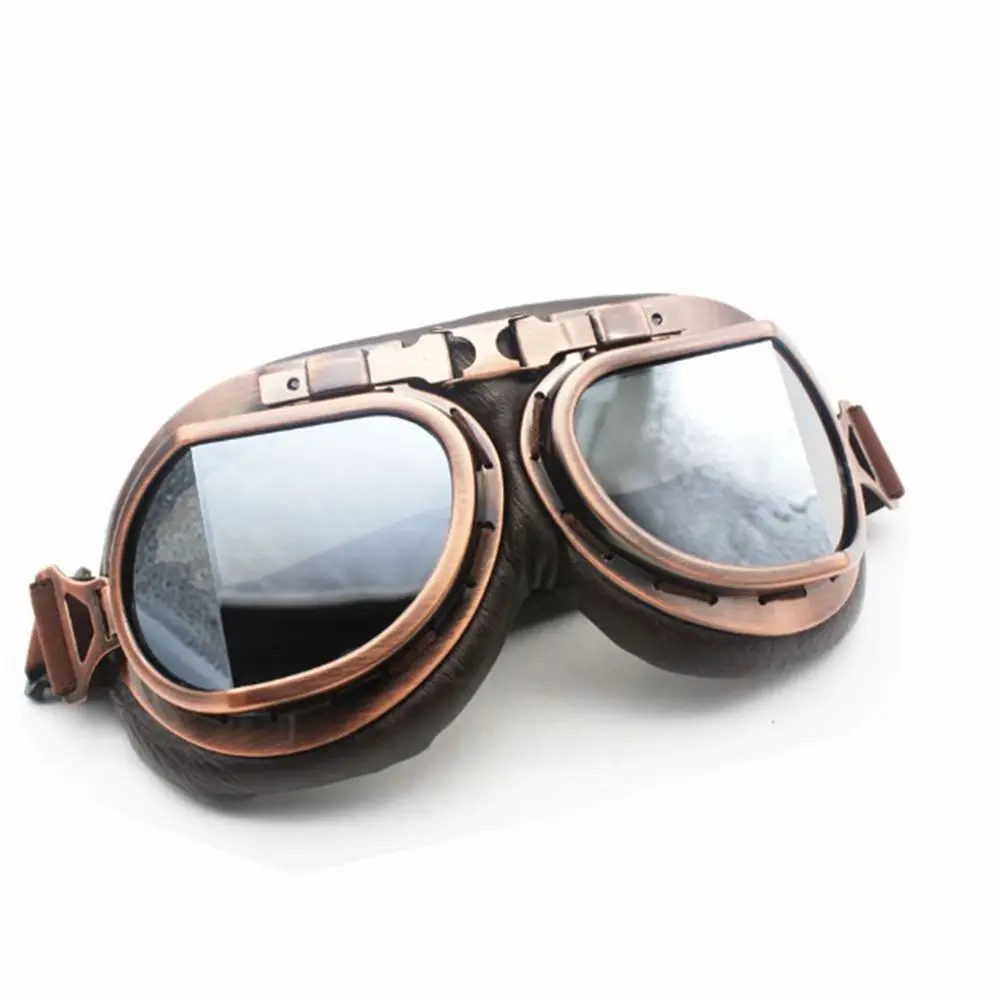 Lens Frame Snowboard Vintage Protective Gears Retro Goggles Pilot Motorcycle Glasses Cruiser Scooter
