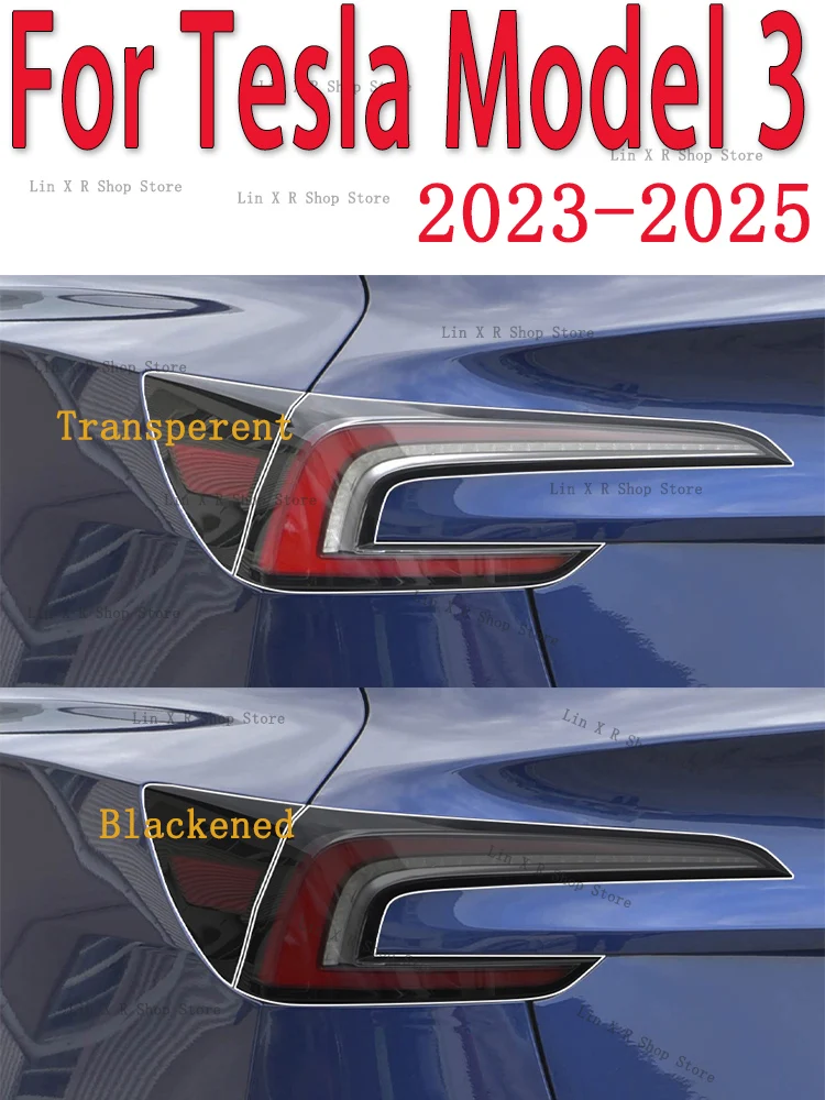 

For Tesla Model 3（2023-2025） Car Exterior Headlight Anti-scratch Front Lamp Protective Film Cover Repair Accessories