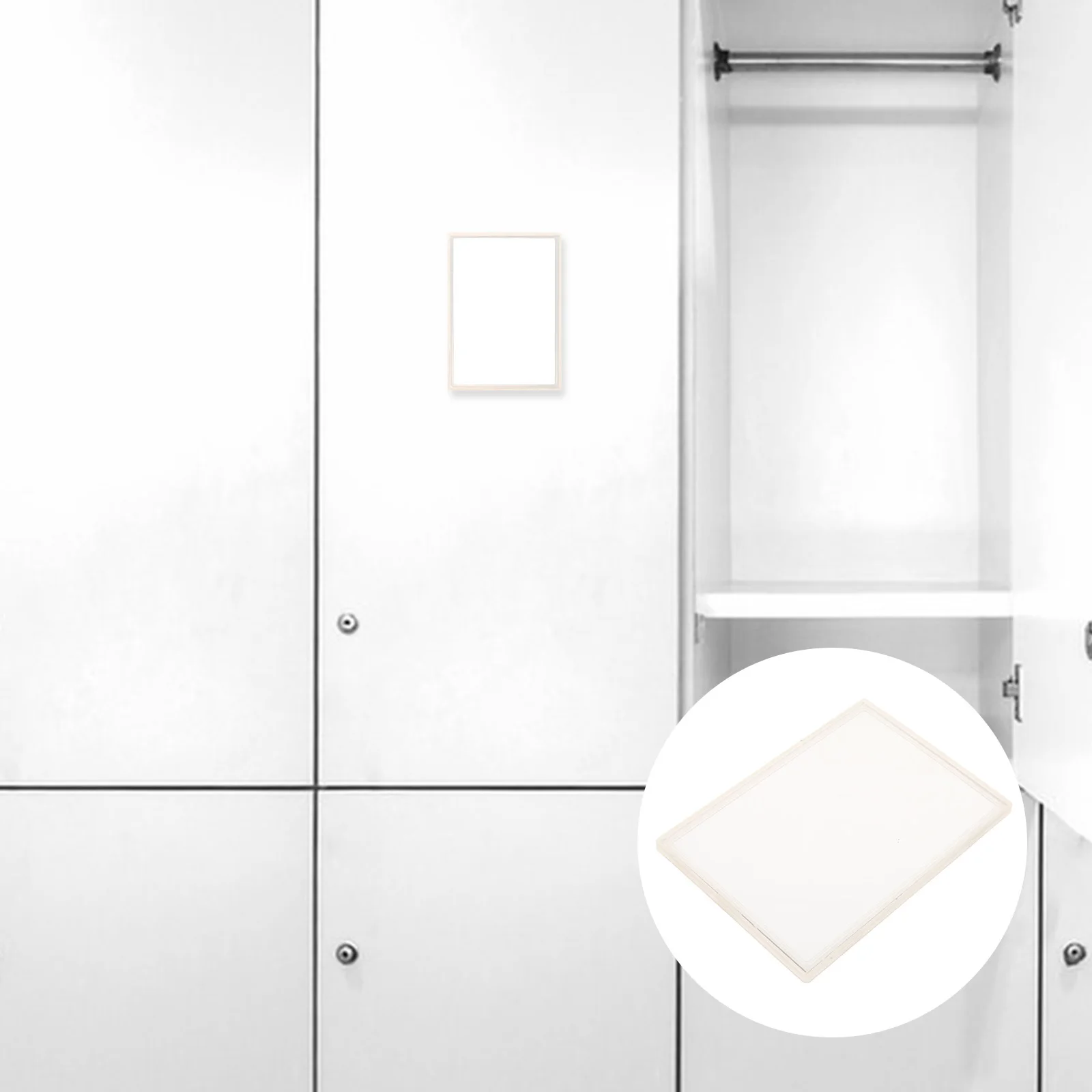 

Compact Locker Mirror Desktop Makeup Foldable for Employees Adhesive Filing Cabinet