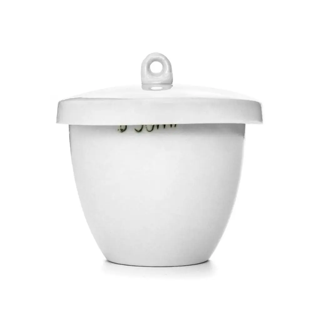 

Новый керамический тигель с крышкой, белый, 50 мл, гладкая поверхность, для школьных и лабораторных экспериментов