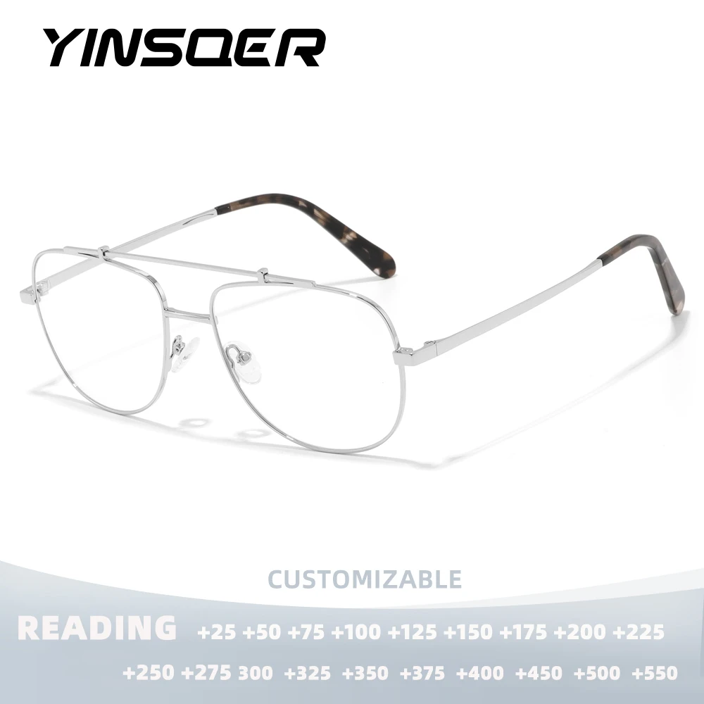 

Классическая квадратная оправа для женщин, оптические очки с защитой от синего света, очки для чтения для мужчин по индивидуальному заказу по рецепту