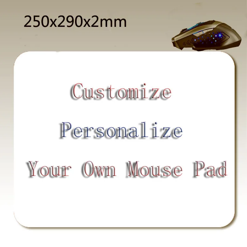 Mairuige Pictures Give Us Custom You Like Photos Print Non-slip Rectangular Rubber Soft Mouse Pad 220*180*2mm /290*250*2mm