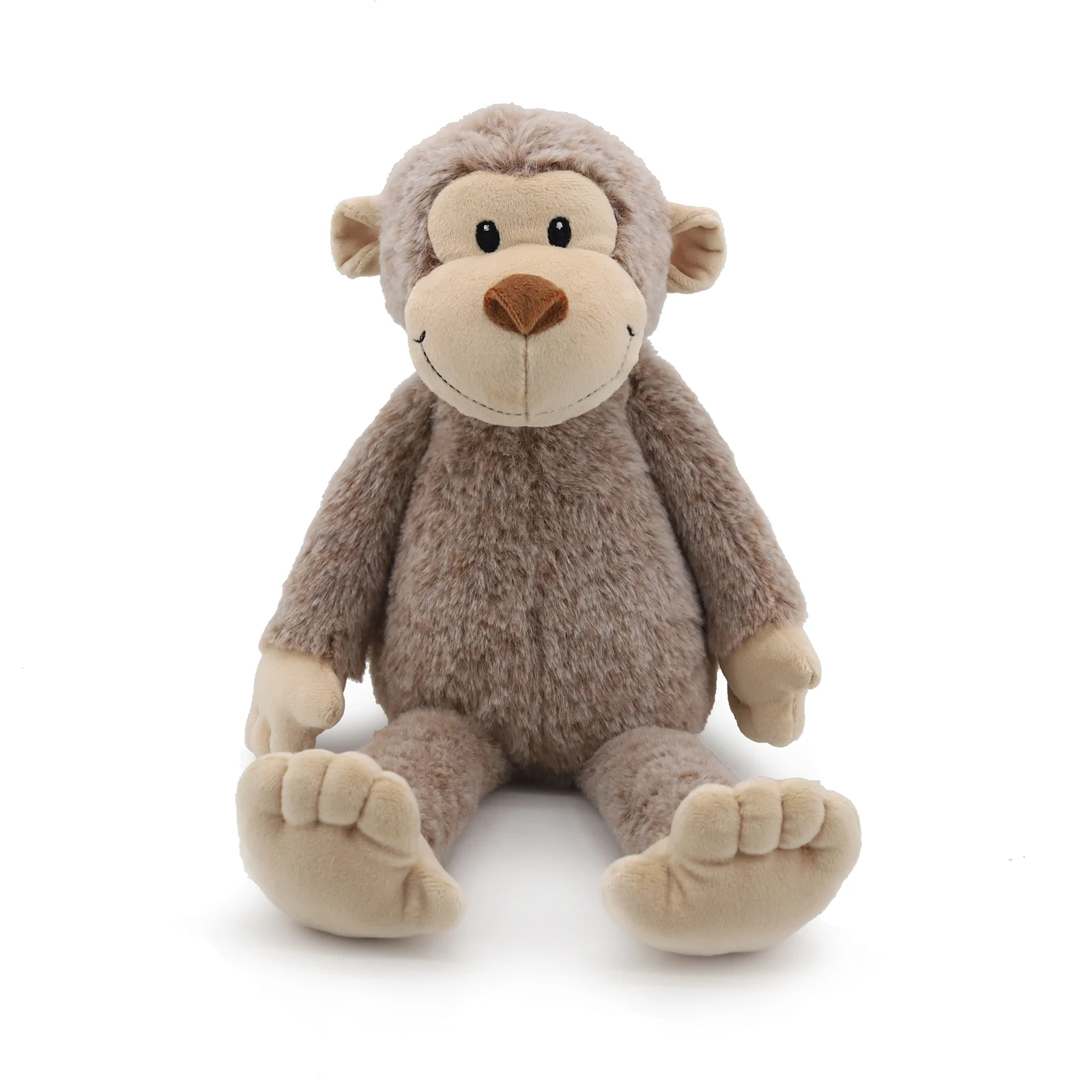 لعبة قرد باشفول القطيفة الكلاسيكية الناعمة المحشوة على شكل حيوان مريح دمية لطيفة على شكل قرد بني هدية للأطفال حديثي الولادة #1