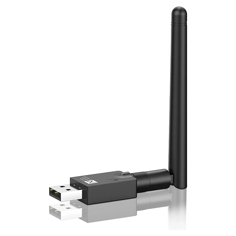 1 peça adaptador usb bluetooth 5.2 preto pc adaptador bluetooth suporte win10/8/7 linux/ps 4-5/android