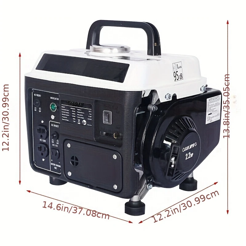 Ultra-Light Portable Diesel Generator - Low Noise, 2- Engine, 9.5kg/22lbs, Easy-Carry Handle, for Home Backup & Camping