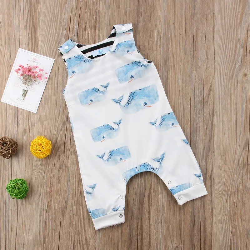 0-3 Years Baby Rompers Summer Newborn Kid Boys Girls Sleeveless Bodysuit Infant Babe Jumpsuit Children Clothes Photograpty Props