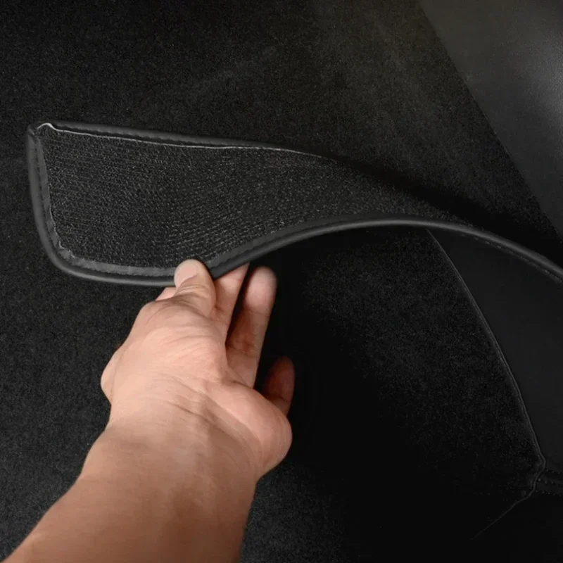 Almohadilla antipatadas para asiento trasero de Tesla, almohadilla de protección de cuero, resistente al desgaste, para Modelo 3 + Highland, modelo