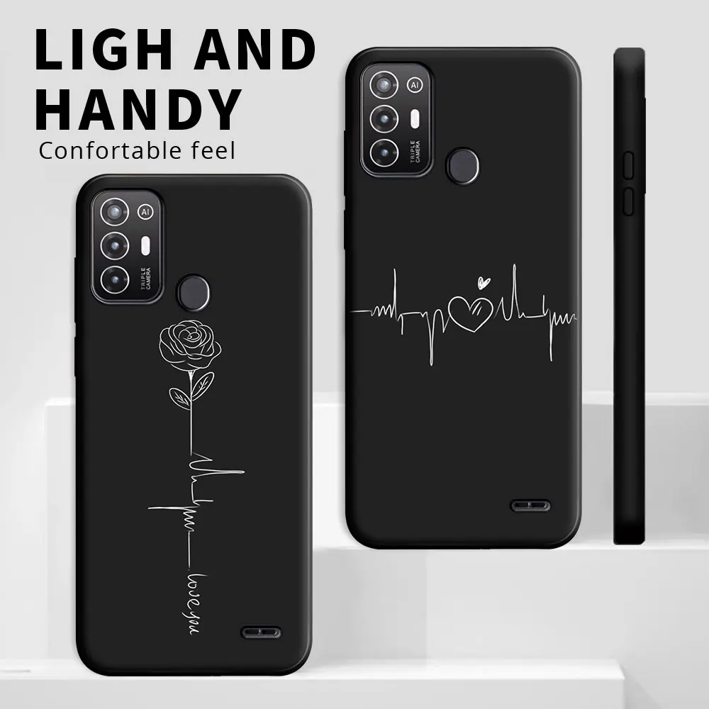 For ZTE BladeA52 A52 Lite ZTE A53 Pro Case Shockproof Silicone Soft TPU Phone Case For ZTE Blade A53 Back Cover Fashion Cartoon