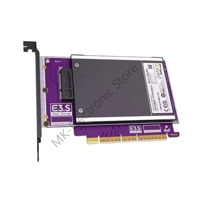 

R2LF Fast Speed PCIe 5.0 To E3.S Expansion Card Supports Multiple NVMe SSDs And Plugs Play