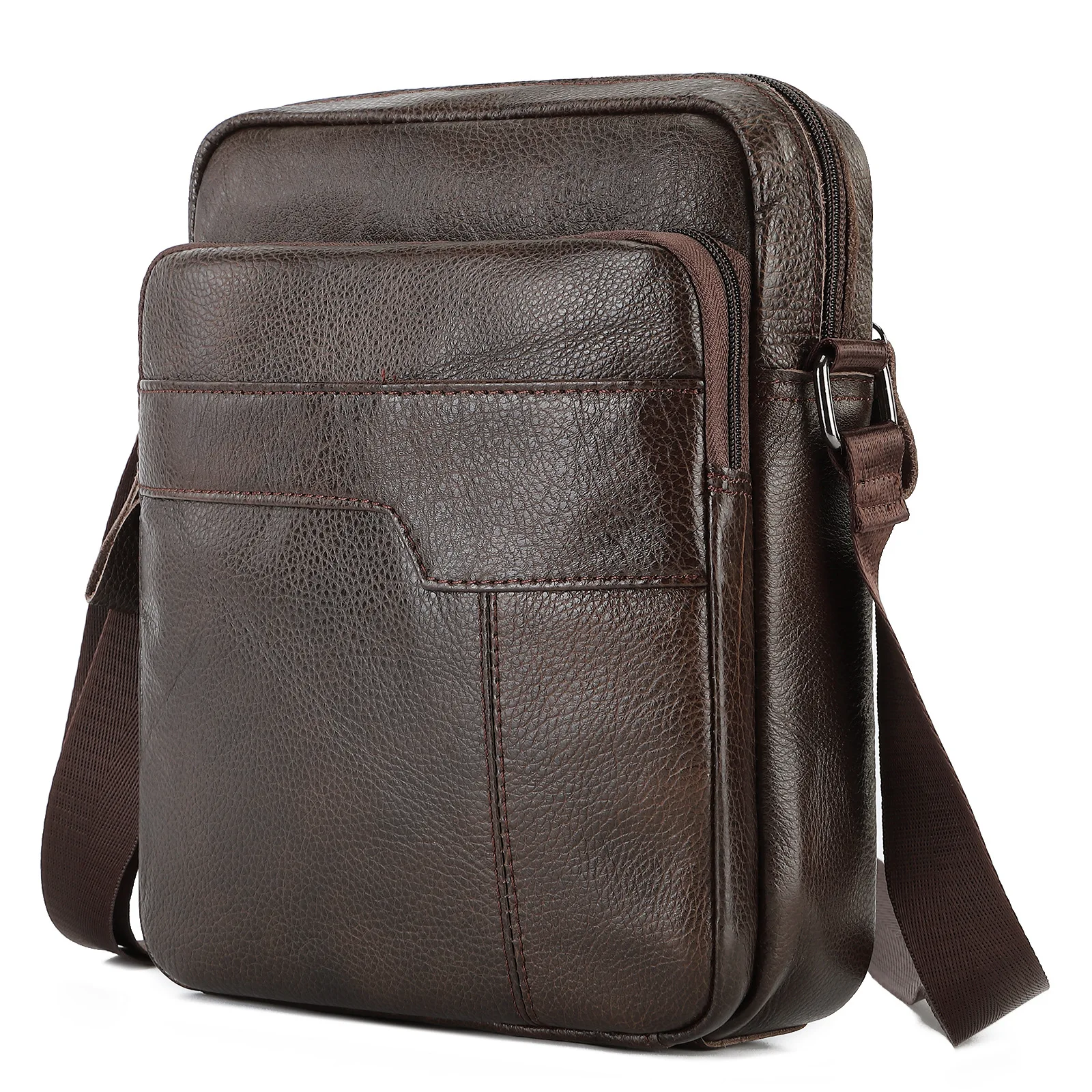 

2025 New Luxury Men's Handbags Cow Genuine Leather Male Shoulder Bag Real Natural Leather Crossbody Bag Messenger Bags