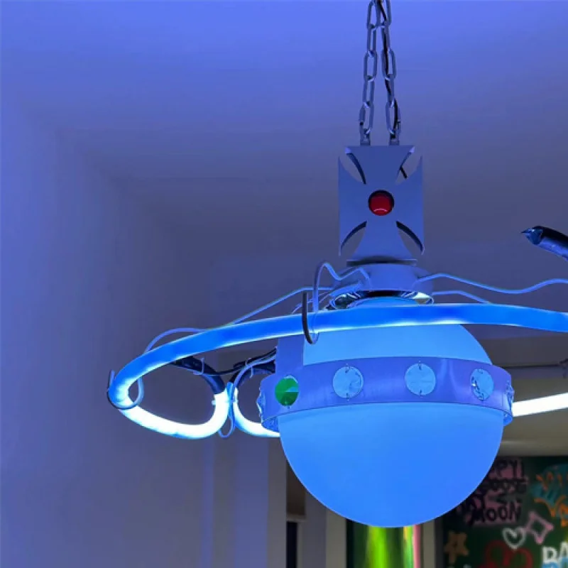 Personalized Restaurant Modern Bar Table Dining Bedroom Bedside Children's Flying Saucer Decorative Chandelier