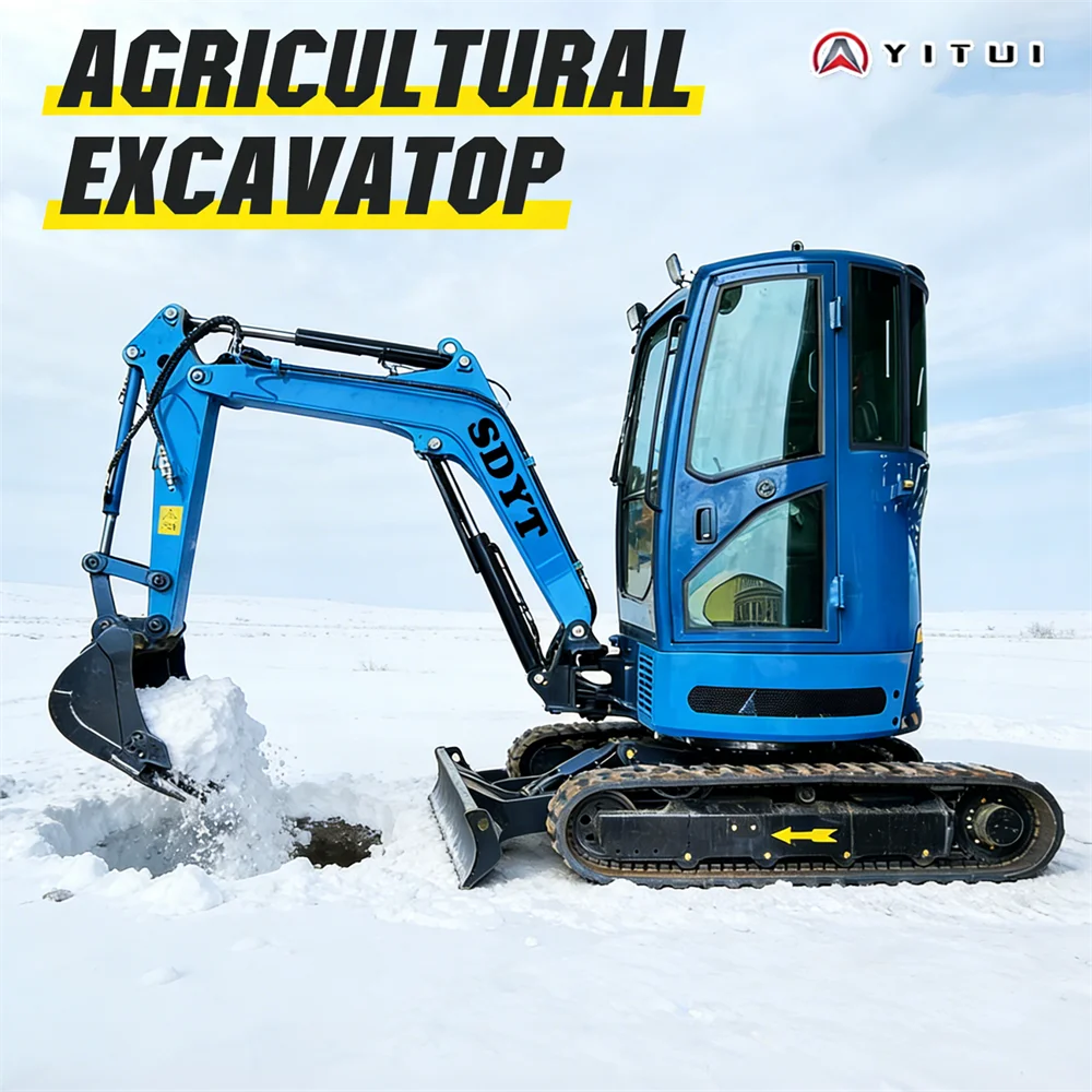 Escavadeira diesel hidráulica pequena compacta personalizada de 1,5 toneladas Certificação Euro 5 Acessórios para escavadeira pequena