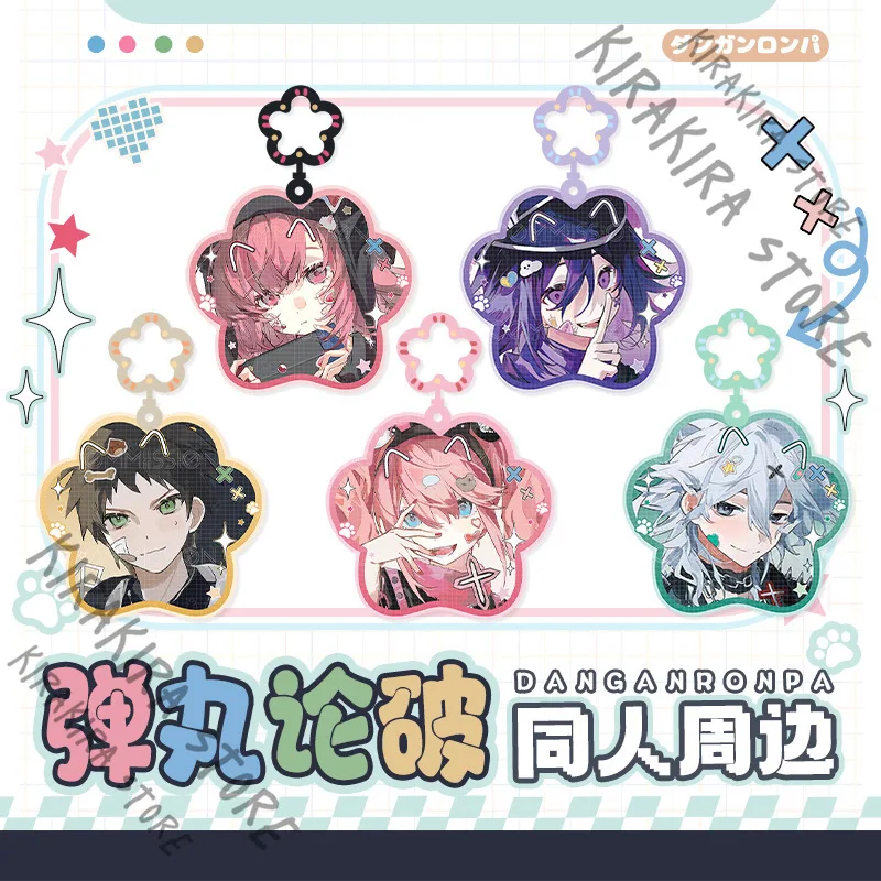 

Cosplay Keychain Pendant Danganronpa Enoshima Junko Hinata Hajime Nagito Komaeda Kokichi Oma Nanami ChiaKi Anime Acrylic Keyring