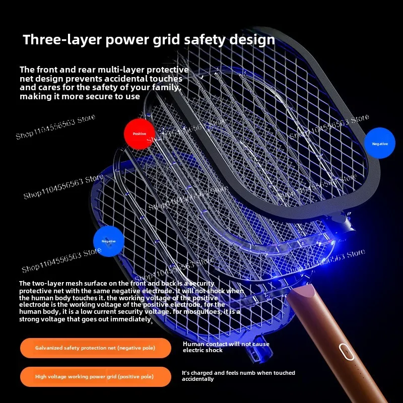 منشة البعوض الجديدة، منزلية، مصباح قاتل البعوض 2 في 1 قابل لإعادة الشحن، قاتل البعوض الأوتوماتيكي