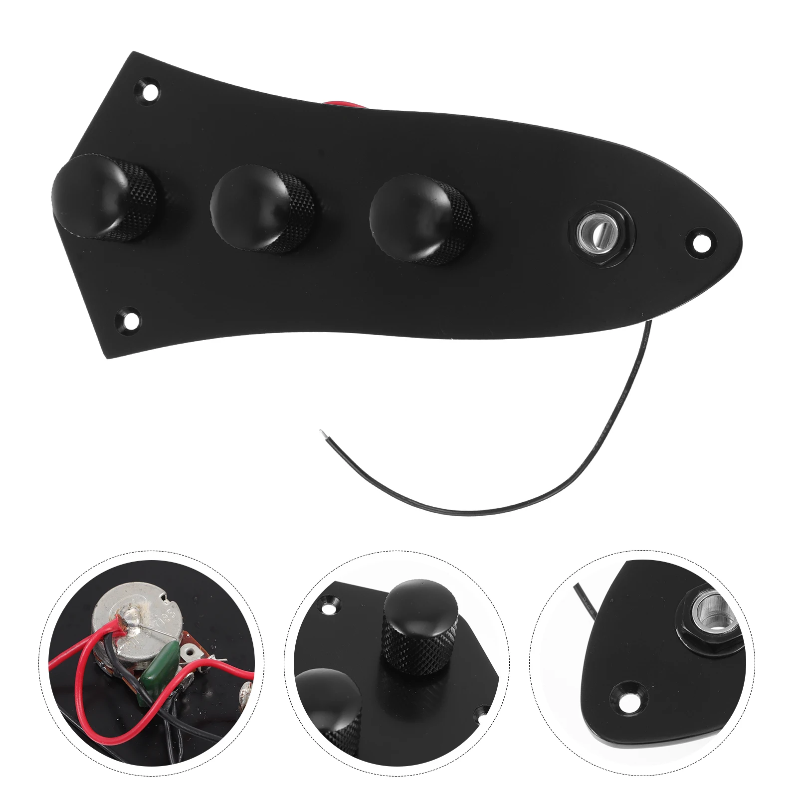 

Control Panel Volume Button Guard Plate Metal Electric Bass Potentiometer Shifter