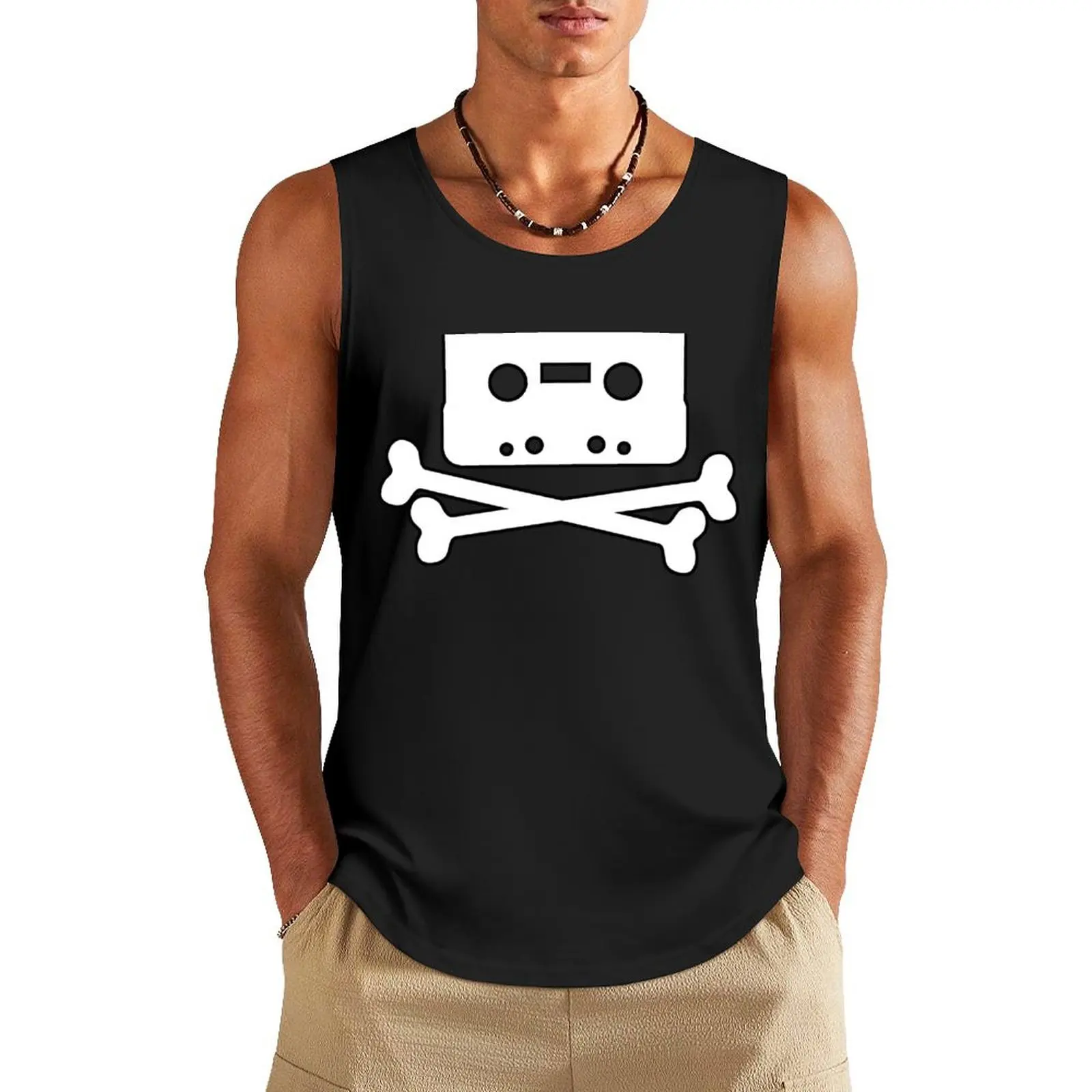 The Pirate Bureau Tank Top fashion 2024 man gym shirt men Vest for boy cotton t-shirts man