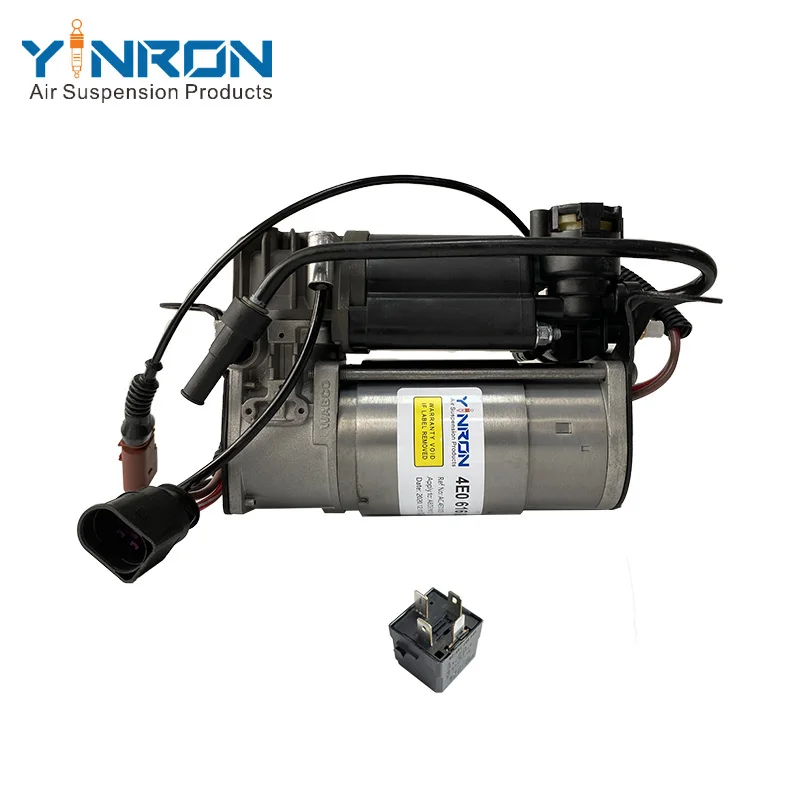 4E0616007A 4E0616007C For Audi A8D3 4E W12 Pneumatic Suspension Parts Air Compressor Pump With Relay