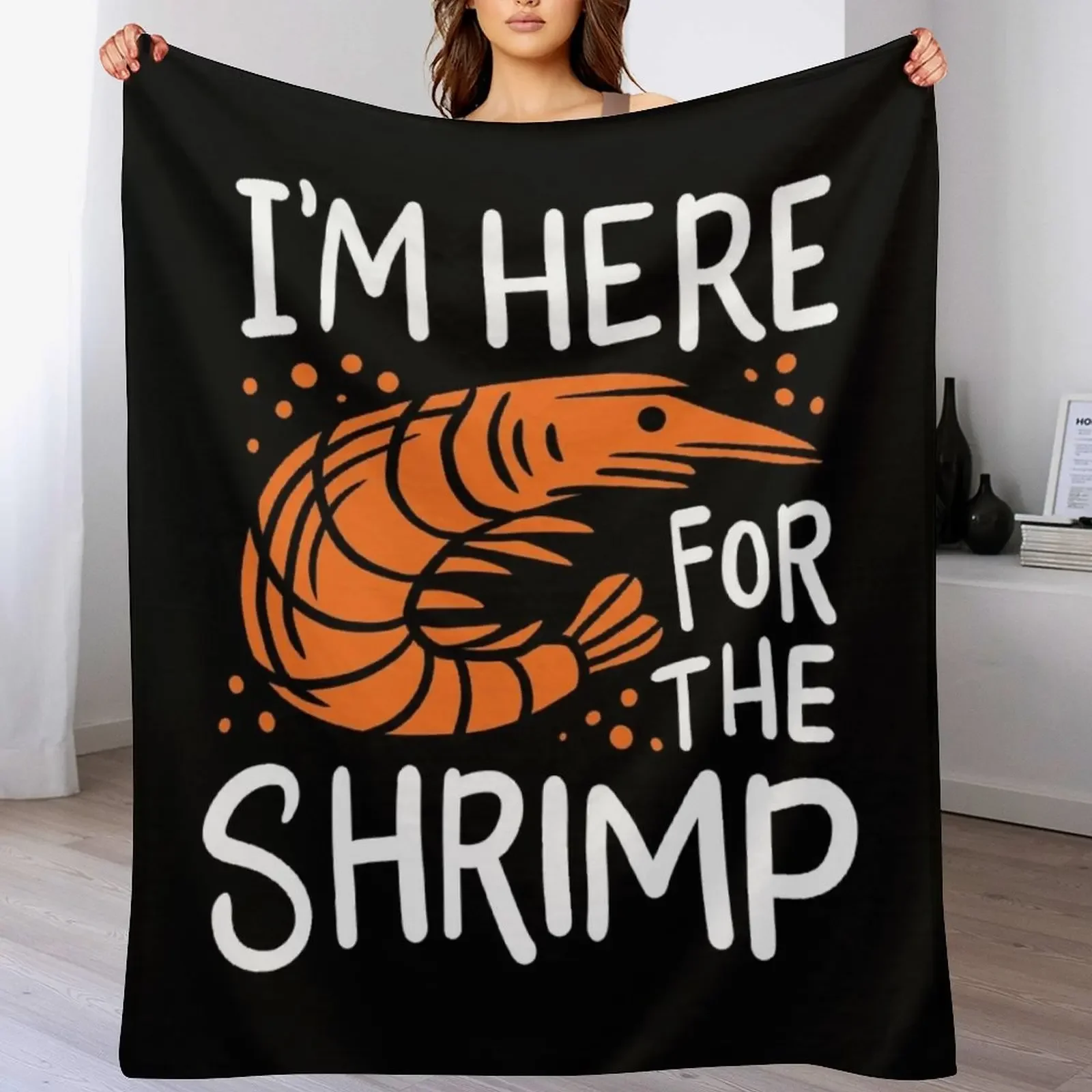 

Shrimp Seafood Throw Blanket anime Sofas Quilt Winter beds Blankets