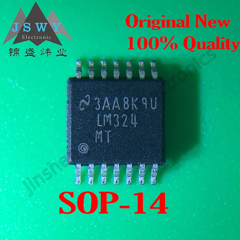 

(5/20PCS) LM324MTX LM324MT SOP-14 Package 100% original Stock Four-Channel Operational Amplifier Chip Electronic Chip