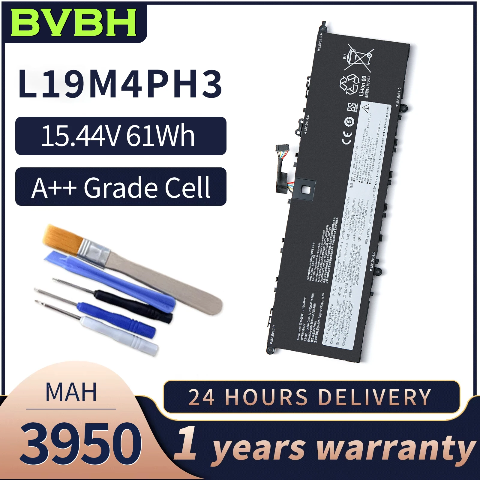 

BVBH L19M4PH3 Genuine 61Wh 3950mah/3847mah Battery For Lenovo Yoga Slim 7 Pro L19C4PH3,L19D4PH3 series 14ITL5,82FX003PMB,14ITL5