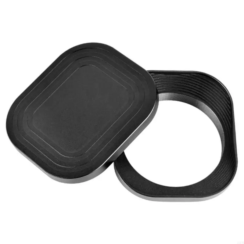 

62mm Square Lens Hood Aluminum Alloy Offers Glares Reduction and Lens Guards