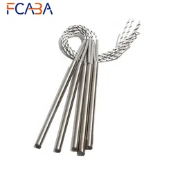 FCABA 2PCS 10mm 265~300mm 316SUS 110V/220V/380V Heating Pipe Cartridge Heater 1050W/1100W/1200W/1250W Tubular Pipe Element