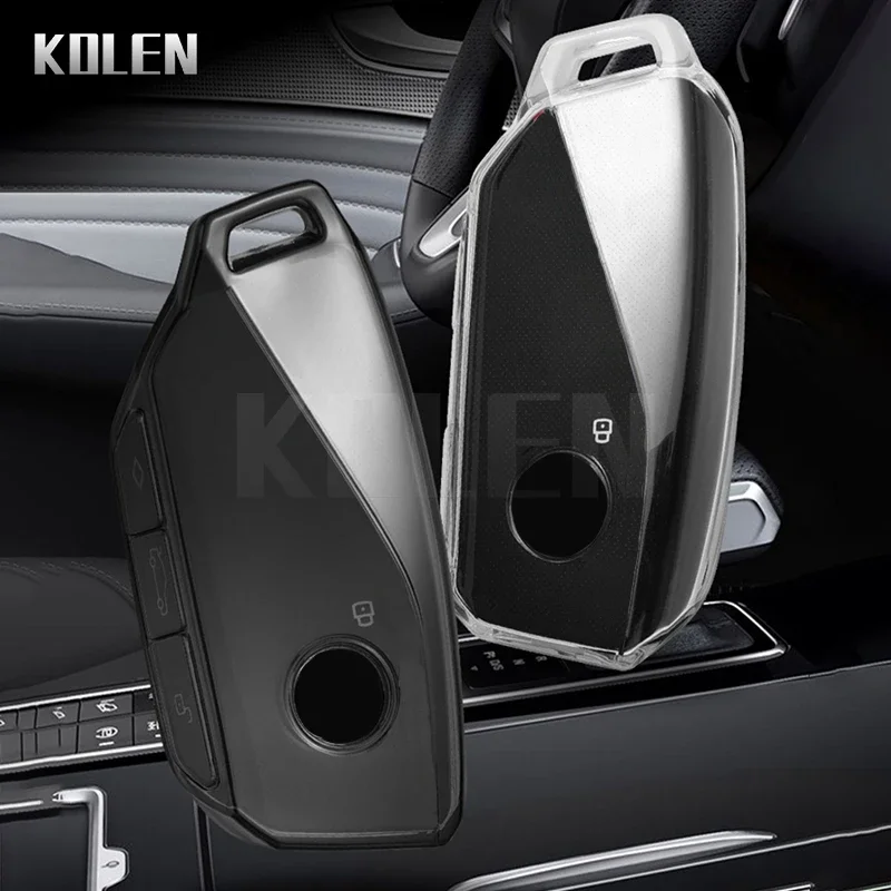 TPU Auto Remote Key Case Cover Shell für BMW X1 U11 Serie 7 735i 740li i7 G07 x7 lci xm Protector Keyless Auto Zubehör