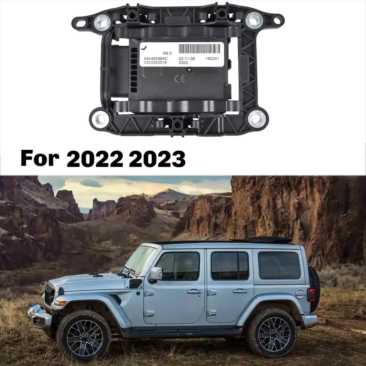 #88Z Automotive Parts & Accessories,For Jeep Compass Front Cruise Distance Radar Sensor ACC Probe Module (Black)