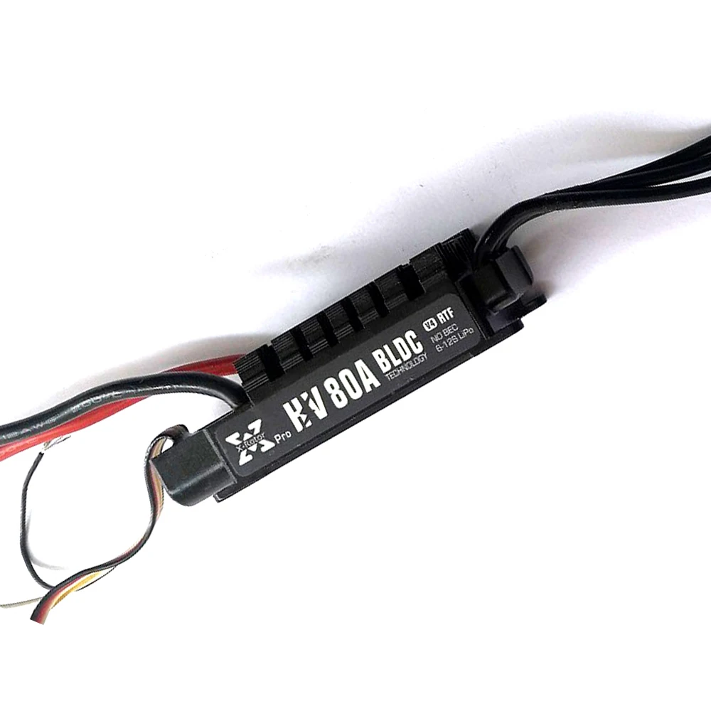 Second hand FLYFUN ESC With Fan Xrotor-Pro-80A-HV4 Brushless Outrunner Motor Speed Controller For RC Airplane - 80A