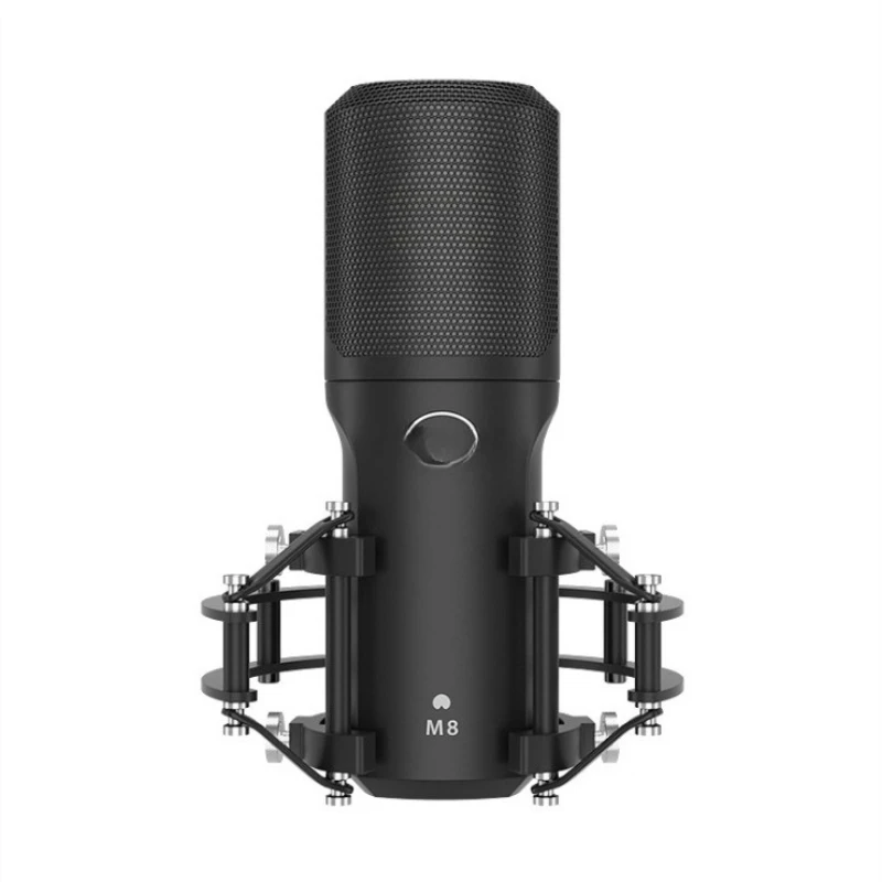 M8 condenser microphone live broadcast internal and external sound card mobile phone singing streaming host recording studio sho