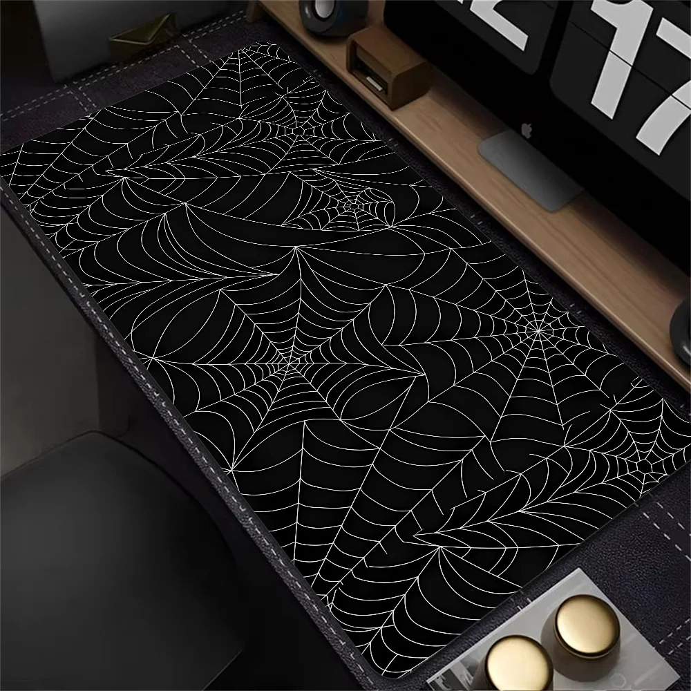Big Mouse Pad Gaming Accessories Xxl Extended Mats Offices Rug Esports Anime Gamer Mause Mousepad Spider Web Mausepad Mouspad