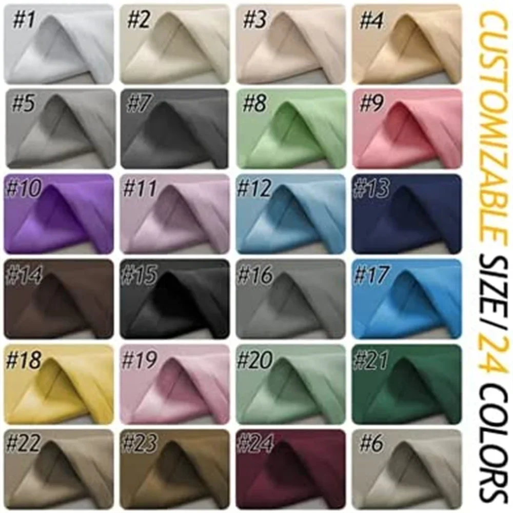 Customized Blackout Waterproof and Windproof Outdoor Curtains Top and Bottom Grommets Solid Color Curtain for Gardens/Balconies