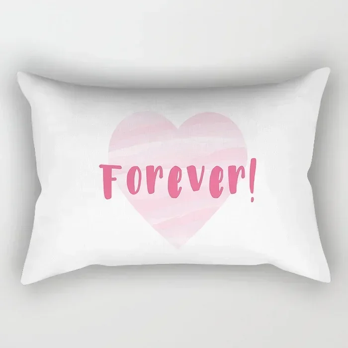 Pillowcase Pink Geometric Pattern Dream Fashion Cushion Home Decor