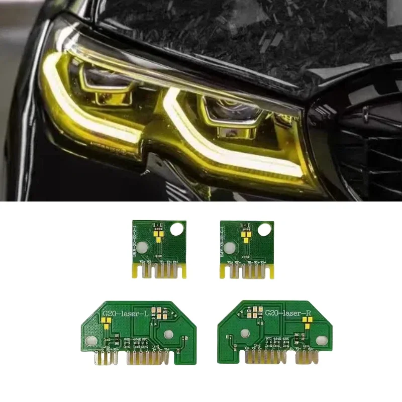 For BMW 3 series 2019-2022 angel Eyes Laser DRL LED boards Chips G20 G21 GTS daytime running lights Lemon Yellow DRL