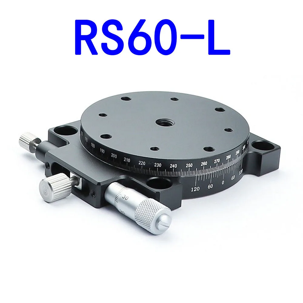 Precision Fine Adjustment Turntable Work Platform RS60-L Manual R-Axis Rotary Stage