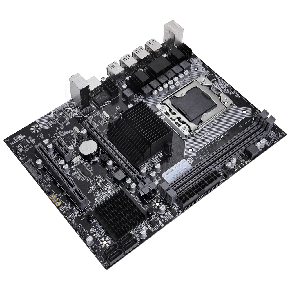 للوحة الأم HUANANZHI X58 LGA1366 تدعم RECC NON-ECC DDR3 USB3.0