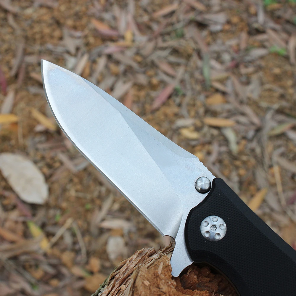 ZT 0990 manico in fibra di carbonio coltello pieghevole tascabile 61HRC alta durezza sopravvivenza all'aperto campeggio immersioni combattimento piccolo coltello per gli uomini